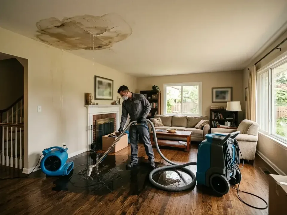attic-pipe-burst-ceiling-drip-008 — frequently asked questions, Water Damage Restoration & Carpet Care in Fulton, MD